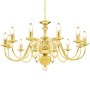 Goldener Kronleuchter mit 12 E14-Glühbirnen von vidaXL, Kronleuchter - Ref: Foro24-281623, Preis: 172,20 €, Rabatt: %