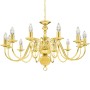 Goldener Kronleuchter mit 12 E14-Glühbirnen von vidaXL, Kronleuchter - Ref: Foro24-281623, Preis: 172,20 €, Rabatt: %