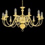 Goldener Kronleuchter mit 12 E14-Glühbirnen von vidaXL, Kronleuchter - Ref: Foro24-281623, Preis: 172,20 €, Rabatt: %
