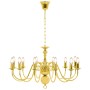 Goldener Kronleuchter mit 12 E14-Glühbirnen von vidaXL, Kronleuchter - Ref: Foro24-281623, Preis: 172,20 €, Rabatt: %
