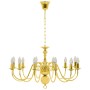 Goldener Kronleuchter mit 12 E14-Glühbirnen von vidaXL, Kronleuchter - Ref: Foro24-281623, Preis: 172,20 €, Rabatt: %