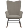 Silla mecedora de terciopelo gris claro de vidaXL, Mecedoras - Ref: Foro24-327743, Precio: 109,60 €, Descuento: %