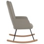 Silla mecedora de terciopelo gris claro de vidaXL, Mecedoras - Ref: Foro24-327743, Precio: 109,60 €, Descuento: %