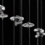Ceiling lamp with glass tears 8 x G9 29 cm by vidaXL, ceiling lights - Ref: Foro24-241391, Price: 152,99 €, Discount: %