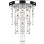 Weiße Hängelampe aus Metall mit Glasornamenten von vidaXL, Kronleuchter - Ref: Foro24-241382, Preis: 34,80 €, Rabatt: %