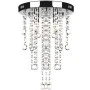 White hanging metal lamp with crystal decorations by vidaXL, chandeliers - Ref: Foro24-241382, Price: 35,49 €, Discount: %