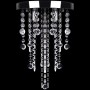 White hanging metal lamp with crystal decorations by vidaXL, chandeliers - Ref: Foro24-241382, Price: 34,80 €, Discount: %