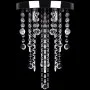 White hanging metal lamp with crystal decorations by vidaXL, chandeliers - Ref: Foro24-241382, Price: 35,49 €, Discount: %