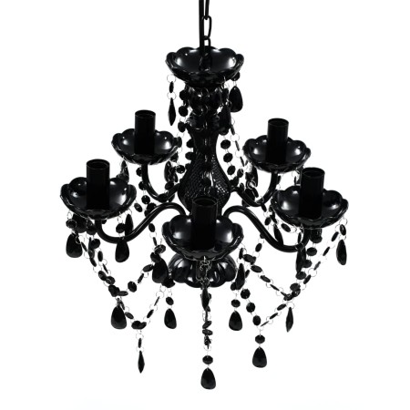 Kristallkronleuchter 5 Glühbirnen schwarz von vidaXL, Kronleuchter - Ref: Foro24-240308, Preis: 59,74 €, Rabatt: %