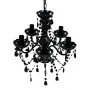 Kristallkronleuchter 5 Glühbirnen schwarz von vidaXL, Kronleuchter - Ref: Foro24-240308, Preis: 58,50 €, Rabatt: %