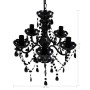 Kristallkronleuchter 5 Glühbirnen schwarz von vidaXL, Kronleuchter - Ref: Foro24-240308, Preis: 59,74 €, Rabatt: %