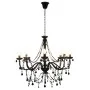 Schwarzer Perlen-Kronleuchter mit 8 E14-Glühbirnen von vidaXL, Kronleuchter - Ref: Foro24-281605, Preis: 158,98 €, Rabatt: %