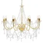 Chandelier with golden beads 8 E14 bulbs by vidaXL, chandeliers - Ref: Foro24-281607, Price: 195,20 €, Discount: %