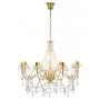 Chandelier with golden beads 8 E14 bulbs by vidaXL, chandeliers - Ref: Foro24-281607, Price: 195,20 €, Discount: %
