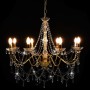 Chandelier with golden beads 8 E14 bulbs by vidaXL, chandeliers - Ref: Foro24-281607, Price: 189,41 €, Discount: %
