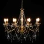 Chandelier with golden beads 8 E14 bulbs by vidaXL, chandeliers - Ref: Foro24-281607, Price: 195,20 €, Discount: %