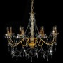 Chandelier with golden beads 8 E14 bulbs by vidaXL, chandeliers - Ref: Foro24-281607, Price: 189,41 €, Discount: %