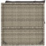 4-teiliges Gartenmöbel-Set und graue synthetische Rattankissen von vidaXL, Gartensets - Ref: Foro24-319611, Preis: 322,11 €, ...