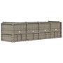 4-teiliges Gartenmöbel-Set und graue synthetische Rattankissen von vidaXL, Gartensets - Ref: Foro24-319611, Preis: 322,11 €, ...
