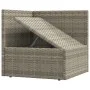 4-teiliges Gartenmöbel-Set und graue synthetische Rattankissen von vidaXL, Gartensets - Ref: Foro24-319611, Preis: 360,30 €, ...