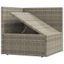 4-teiliges Gartenmöbel-Set und graue synthetische Rattankissen von vidaXL, Gartensets - Ref: Foro24-319611, Preis: 322,11 €, ...