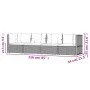 4-teiliges Gartenmöbel-Set und graue synthetische Rattankissen von vidaXL, Gartensets - Ref: Foro24-319611, Preis: 360,30 €, ...