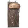 Lámpara de pared diseño medusa hierro y madera maciza de mango