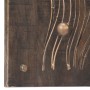 Lámpara de pared diseño medusa hierro y madera maciza de mango