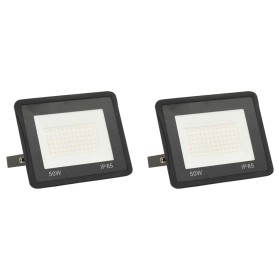 LED-Strahler 50 W 2 Stück warmweiß von vidaXL, Strahler und Reflektoren - Ref: Foro24-149612, Preis: 36,18 €, Rabatt: %