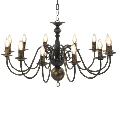 Antique black chandelier 12 E14 bulbs by vidaXL, chandeliers - Ref: Foro24-281621, Price: 162,50 €, Discount: %