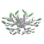 Kristall Deckenleuchte Blatt Form 5 E14 grün und weiß von vidaXL, Deckenleuchten - Ref: Foro24-241478, Preis: 55,20 €, Rabatt: %