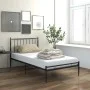 Schwarzer Metallbettrahmen 90x200 cm von vidaXL, Betten und Lattenroste - Ref: Foro24-325009, Preis: 113,45 €, Rabatt: %