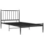 Schwarzer Metallbettrahmen 90x200 cm von vidaXL, Betten und Lattenroste - Ref: Foro24-325009, Preis: 113,45 €, Rabatt: %