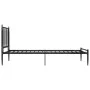 Schwarzer Metallbettrahmen 90x200 cm von vidaXL, Betten und Lattenroste - Ref: Foro24-325009, Preis: 113,45 €, Rabatt: %