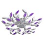 Lámpara de techo brazos de cristal forma hoja 5 bombillas E14 by vidaXL, ceiling lights - Ref: Foro24-241477, Price: 42,85 €,...