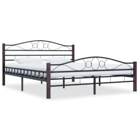 Schwarzer Metallbettrahmen 180x200 cm von vidaXL, Betten und Lattenroste - Ref: Foro24-285295, Preis: 171,88 €, Rabatt: %