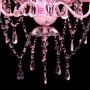 Crystal chandelier lamp with 5 pink light bulbs by vidaXL, chandeliers - Ref: Foro24-240310, Price: 59,23 €, Discount: %