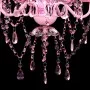 Crystal chandelier lamp with 5 pink light bulbs by vidaXL, chandeliers - Ref: Foro24-240310, Price: 58,14 €, Discount: %