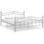 Gray metal bed frame 140x200 cm by vidaXL, Beds and slatted bases - Ref: Foro24-324999, Price: 132,97 €, Discount: %