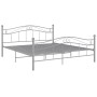 Estructura de cama de metal gris 140x200 cm de vidaXL, Camas y somieres - Ref: Foro24-324999, Precio: 123,65 €, Descuento: %