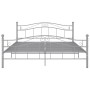 Estructura de cama de metal gris 140x200 cm de vidaXL, Camas y somieres - Ref: Foro24-324999, Precio: 123,65 €, Descuento: %