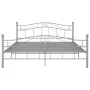 Gray metal bed frame 140x200 cm by vidaXL, Beds and slatted bases - Ref: Foro24-324999, Price: 132,97 €, Discount: %