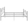 Gray metal bed frame 140x200 cm by vidaXL, Beds and slatted bases - Ref: Foro24-324999, Price: 132,97 €, Discount: %