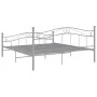 Gray metal bed frame 140x200 cm by vidaXL, Beds and slatted bases - Ref: Foro24-324999, Price: 132,97 €, Discount: %