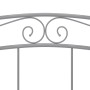 Estructura de cama de metal gris 140x200 cm de vidaXL, Camas y somieres - Ref: Foro24-324999, Precio: 123,65 €, Descuento: %