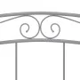 Gray metal bed frame 140x200 cm by vidaXL, Beds and slatted bases - Ref: Foro24-324999, Price: 132,97 €, Discount: %