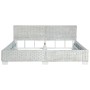Estructura de cama ratán natural gris 180x200 cm de vidaXL, Camas y somieres - Ref: Foro24-283093, Precio: 339,93 €, Descuent...