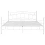 White metal bed frame 200x200 cm by vidaXL, Beds and slatted bases - Ref: Foro24-325007, Price: 161,56 €, Discount: %