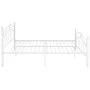 White metal bed frame 200x200 cm by vidaXL, Beds and slatted bases - Ref: Foro24-325007, Price: 161,56 €, Discount: %