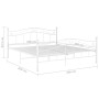 Bettgestell aus weißem Metall, 200 x 200 cm von vidaXL, Betten und Lattenroste - Ref: Foro24-325007, Preis: 153,90 €, Rabatt: %